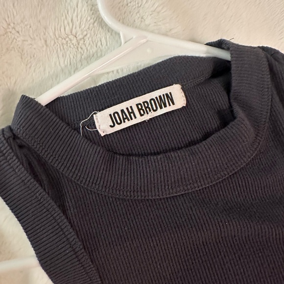 Joah Brown Body Tank in Vintage Navy Rib - Picture 5 of 6